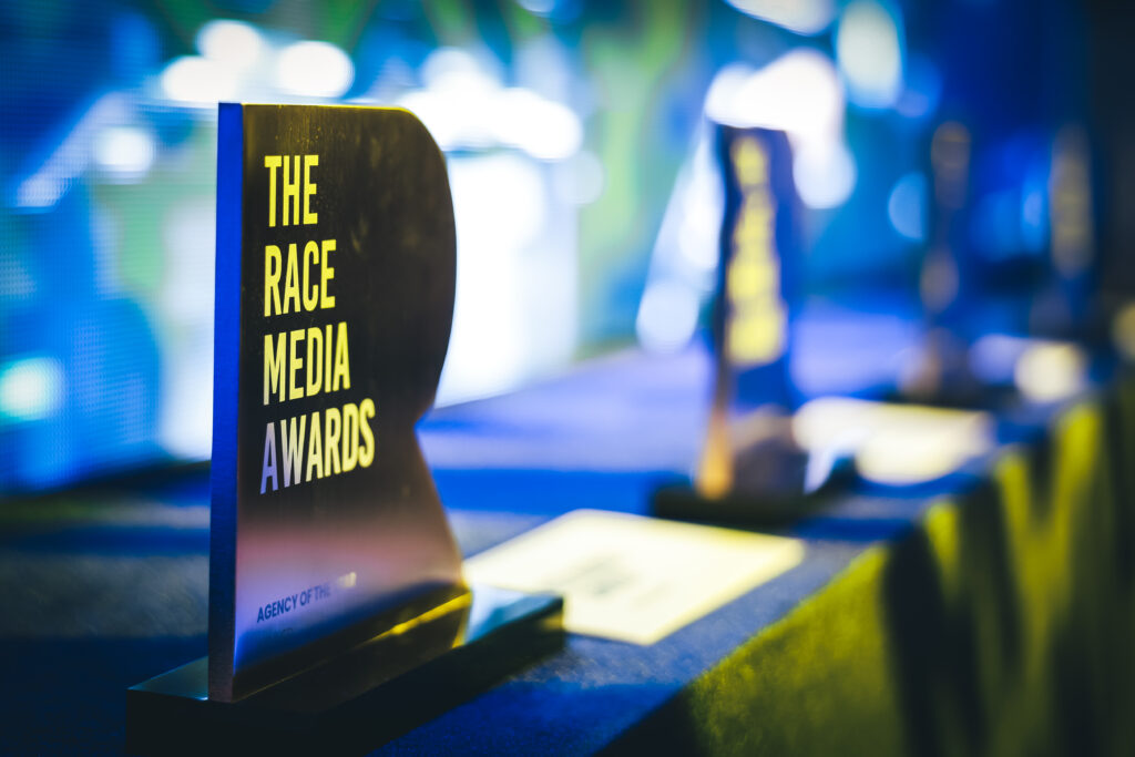 The Race Media Awards Trophy